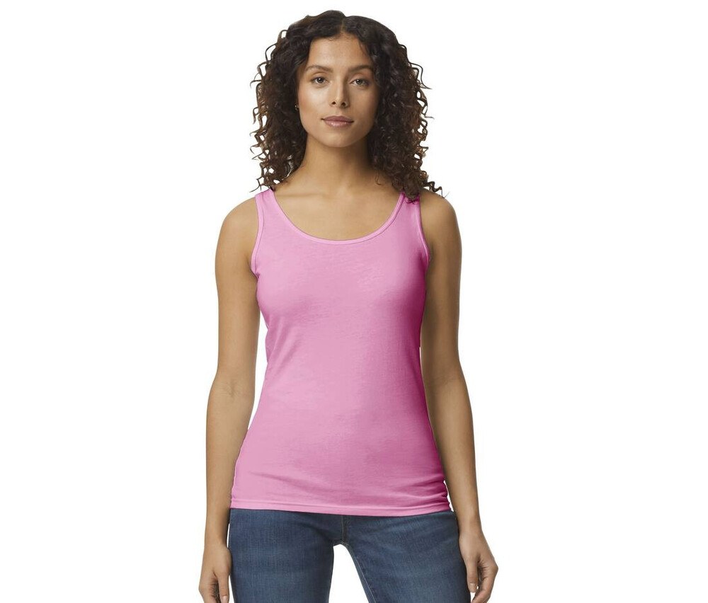 Gildan GN642 - Camiseta sin mangas para mujer 100% algodón