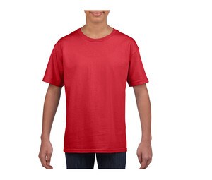 Gildan GN649 - Camiseta infantil Softstyle Rojo