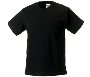Russell JZ180 - Camiseta 100% algodón Negro