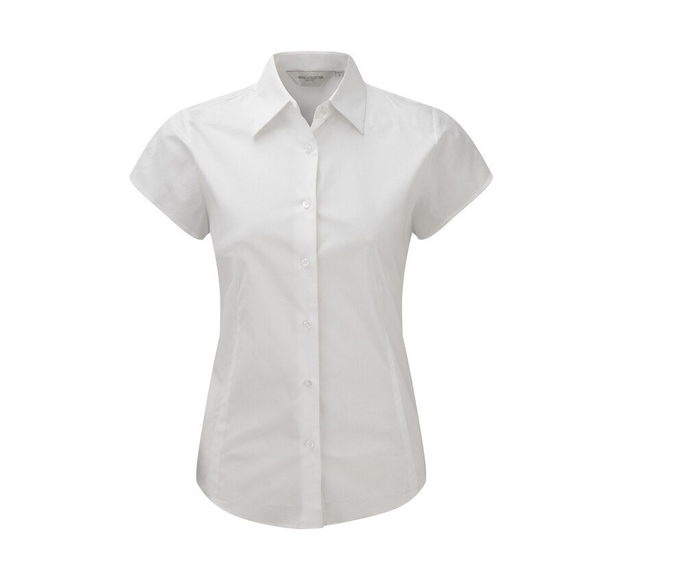 Russell Collection JZ47F - Camisa de manga corta para mujer