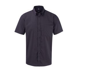 Russell Collection JZ917 - Camisa de sarga 100% algodón para hombre