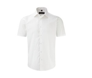 Russell Collection JZ947 - Camisa elástica de algodón para hombre