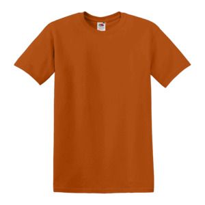 Fruit of the Loom SC220 - Camiseta de cuello redondo para hombre Naranja