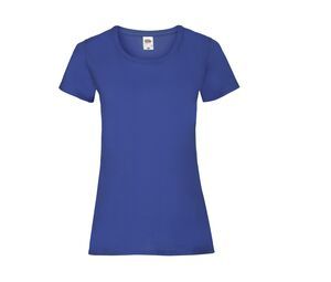 Fruit of the Loom SC600 - Camiseta de algodón Lady-Fit para mujer Azul royal