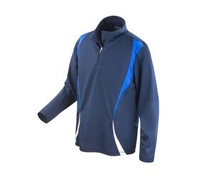 Spiro SP178 - Sudadera trial training top para hombre Navy/Royal/white