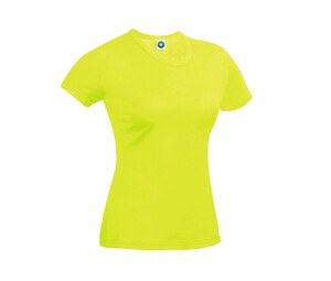 Starworld SW404 - Camiseta de rendimiento para mujer Fluorescent Yellow