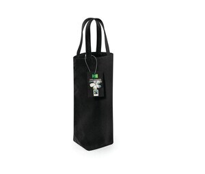 Westford mill WM620 - Bolsa para botella 100% algodón Negro