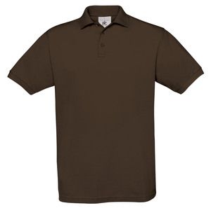 B&C BC410 - Polo Hombre Algodón Azafrán Marron oscuro