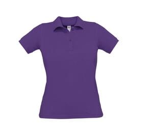 B&C BC412 - Polo de mujer Azafrán 100% algodón Púrpura