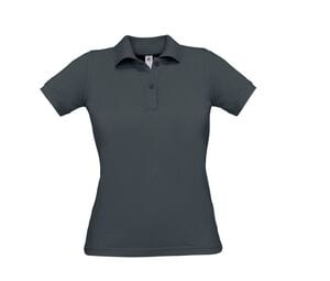 B&C BC412 - Polo de mujer Azafrán 100% algodón Gris Oscuro