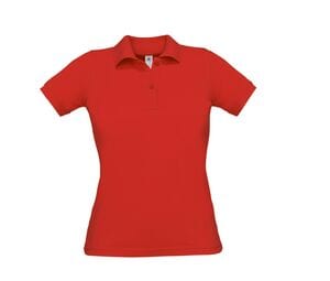 B&C BC412 - Polo de mujer Azafrán 100% algodón Rojo