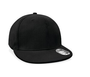 Beechfield BF665 - Gorra con visera plana Rapper Negro