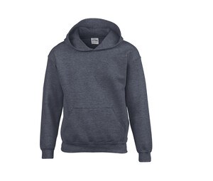 Gildan GN941 - Sudadera con capucha para niños Heavy Blend Oscuro Heather