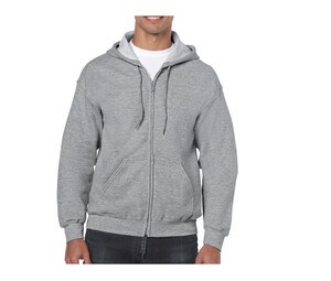 Gildan GN960 - Sudadera con capucha y cremallera grande para hombre