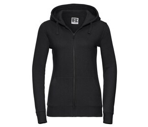 Russell JZ66F - Sudadera con capucha Authentic Zipped Negro