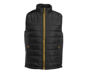 Pen Duick PK310 - Chaqueta de plumón para hombre sin mangas, repelente al agua y resistente al viento Black/Gold