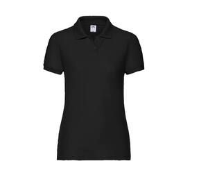 Fruit of the Loom SC281 - Polo piqué mujer Negro