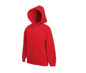 Fruit of the Loom SC371 - Sudadera con capucha para niños Rojo