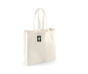 Westford mill WM623 - Shopping Bag 100% Algodón Asas Largas Naturales