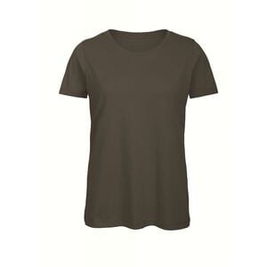 B&C BC043 - Camiseta de algodón orgánico para mujer Caqui