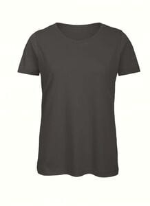 B&C BC043 - Camiseta de algodón orgánico para mujer Gris oscuro