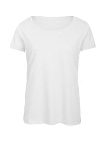 B&C BC056 - Camiseta de tres mezclas para mujer Blanco