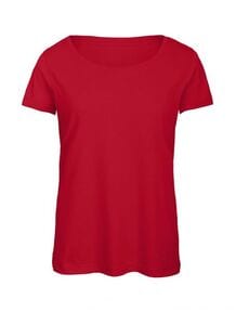 B&C BC056 - Camiseta de tres mezclas para mujer Rojo