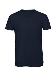 B&C BC057 - Camiseta Cuello V Tri-Blend Para Hombre TM057 Azul marino
