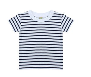 Larkwood LW027 - Camiseta Striped Cuello Redondo Para Niños