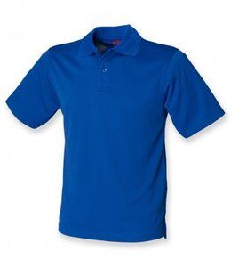 Henbury H475 - Camiseta Polo Coolplus® en Algodón Piqué Real Azul