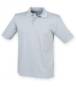Henbury H475 - Camiseta Polo Coolplus® en Algodón Piqué Plata