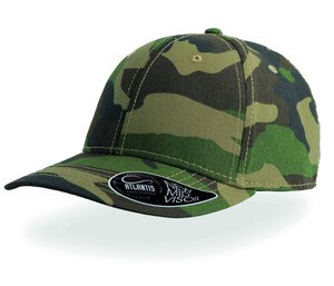 Atlantis AT030 - Gorra de lanzador con visera media Camouflage