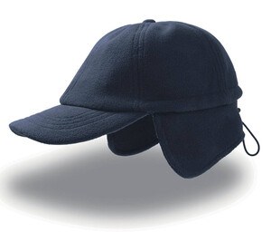 Atlantis AT118 - Gorra Visera Con Orejeras Snow Stopper Azul marino