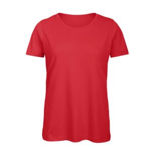 B&C BC02T - Camiseta 100% algodón para mujer Rojo