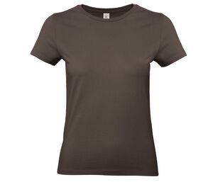 B&C BC04T - Camiseta de mujer 100% algodón Marron oscuro