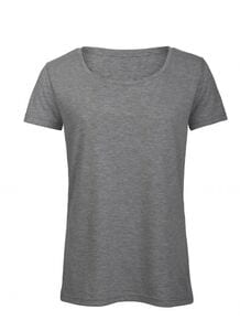 B&C BC056 - Camiseta de tres mezclas para mujer Heather Light Grey