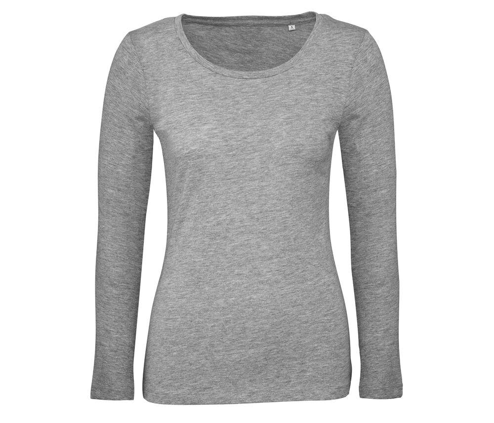 B&C BC071 - Camiseta de manga larga para mujer 100% algodón orgánico