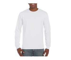 Gildan GN401 - Camiseta de manga larga para hombre Blanco