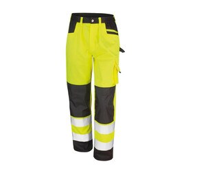 Result RS327 - Pantalón multibolsillos alta visibilidad Fluorescent Yellow