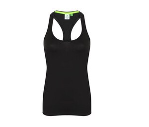 Tombo TL506 - Camiseta SIN MANGAS deportiva para mujer Negro