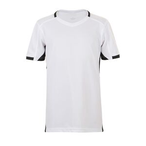 SOL'S 01719 - CLASSICO KIDS Camiseta Niño Contrastada Blanco / Negro