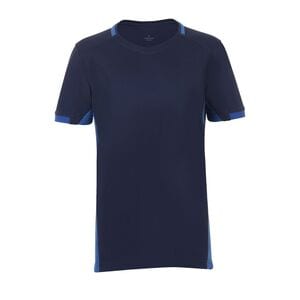 SOL'S 01719 - CLASSICO KIDS Camiseta Niño Contrastada French Marino / Azul royal