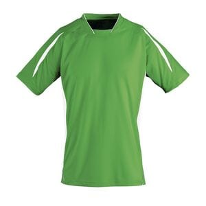 SOL'S 01638 - MARACANA 2 SSL Camiseta Adulto Manga Corta Verde flash / Blanco