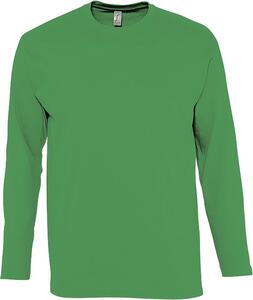 SOL'S 11420 - MONARCH Camiseta Hombre Cuello Redondo Manga Larga Verde pradera