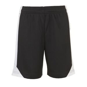 SOL'S 01718 - OLIMPICO Pantalones Cortos Con Contraste Negro / Blanco