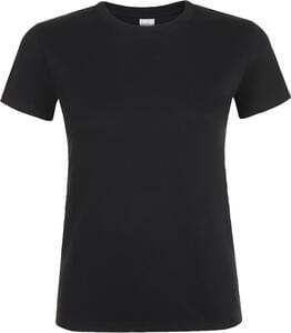 SOL'S 01825 - REGENT WOMEN Camiseta De Mujer Cuello Redondo Negro profundo