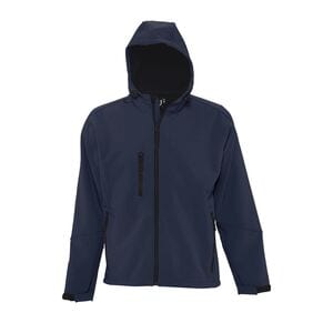 SOL'S 46602 - REPLAY MEN Chaqueta De Hombre Softshell Con Capucha French marino