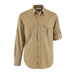 SOL'S 02763 - BURMA MEN Camisa De Hombre Castaño