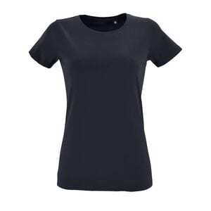 SOL'S 02758 - Regent Fit Women Camiseta Ajustada De Mujer Con Cuello Redondo French marino