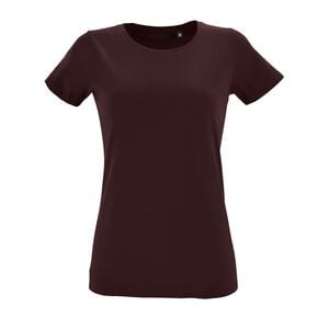 SOL'S 02758 - Regent Fit Women Camiseta Ajustada De Mujer Con Cuello Redondo Borgoña